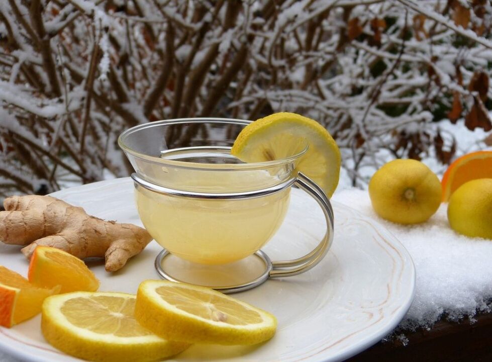 Ginger based lemon tea for potency