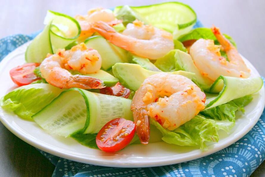 The potency to increase shrimp salad