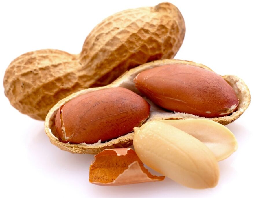 In the men's menu, peanuts increase stress resistance